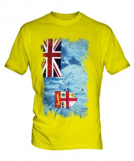 Fiji Grunge Flag Mens T-Shirt