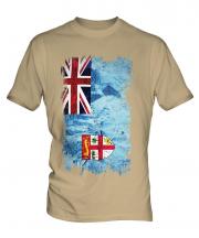 Fiji Grunge Flag Mens T-Shirt