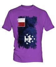 French Southern And Antarctic Lands Grunge Flag Mens T-Shirt
