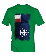 French Southern And Antarctic Lands Grunge Flag Mens T-Shirt