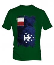 French Southern And Antarctic Lands Grunge Flag Mens T-Shirt