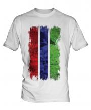 Gambia Grunge Flag Mens T-Shirt