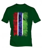 Gambia Grunge Flag Mens T-Shirt