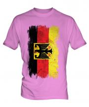 Germany State Grunge Flag Mens T-Shirt