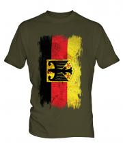Germany State Grunge Flag Mens T-Shirt