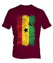 Ghana Grunge Flag Mens T-Shirt