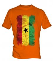 Ghana Grunge Flag Mens T-Shirt