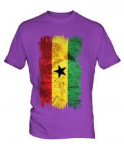 Ghana Grunge Flag Mens T-Shirt