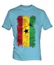 Ghana Grunge Flag Mens T-Shirt