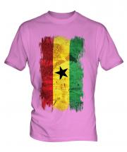 Ghana Grunge Flag Mens T-Shirt