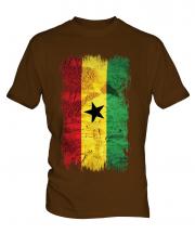 Ghana Grunge Flag Mens T-Shirt