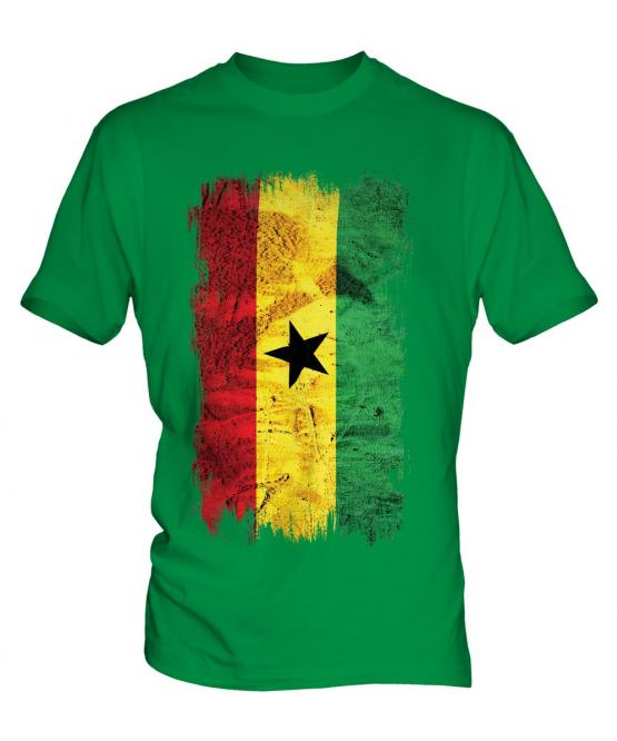 Ghana Grunge Flag Mens T-Shirt