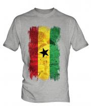 Ghana Grunge Flag Mens T-Shirt