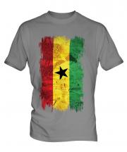 Ghana Grunge Flag Mens T-Shirt