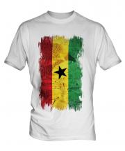 Ghana Grunge Flag Mens T-Shirt