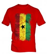 Ghana Grunge Flag Mens T-Shirt
