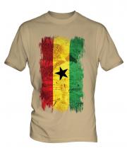 Ghana Grunge Flag Mens T-Shirt