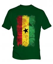 Ghana Grunge Flag Mens T-Shirt