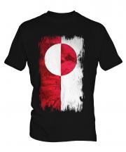 Greenland Grunge Flag Mens T-Shirt