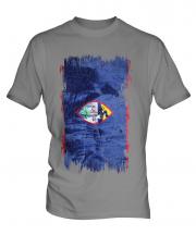Guam Grunge Flag Mens T-Shirt