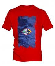 Guam Grunge Flag Mens T-Shirt