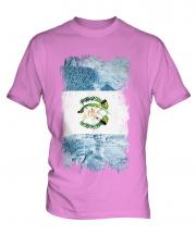 Guatemala Grunge Flag Mens T-Shirt