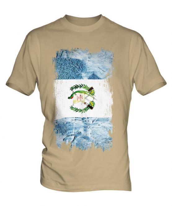 Guatemala Grunge Flag Mens T-Shirt