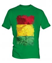 Guinea Grunge Flag Mens T-Shirt