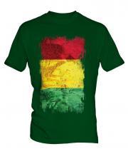 Guinea Grunge Flag Mens T-Shirt