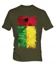 Guinea Bissau Grunge Flag Mens T-Shirt