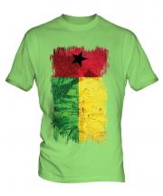 Guinea Bissau Grunge Flag Mens T-Shirt