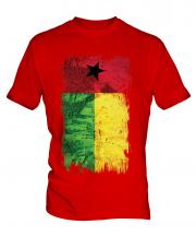 Guinea Bissau Grunge Flag Mens T-Shirt