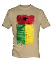 Guinea Bissau Grunge Flag Mens T-Shirt