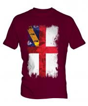 Herm Grunge Flag Mens T-Shirt