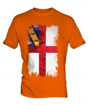 Herm Grunge Flag Mens T-Shirt