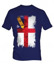 Herm Grunge Flag Mens T-Shirt