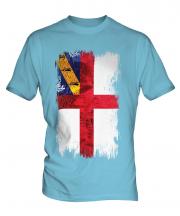 Herm Grunge Flag Mens T-Shirt