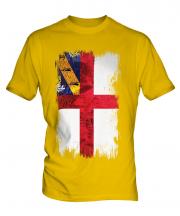 Herm Grunge Flag Mens T-Shirt