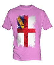 Herm Grunge Flag Mens T-Shirt