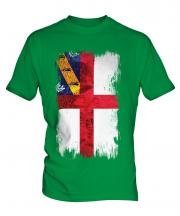 Herm Grunge Flag Mens T-Shirt