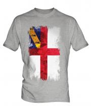 Herm Grunge Flag Mens T-Shirt