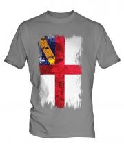Herm Grunge Flag Mens T-Shirt