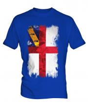 Herm Grunge Flag Mens T-Shirt