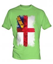 Herm Grunge Flag Mens T-Shirt