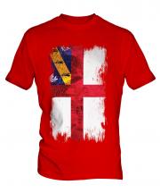 Herm Grunge Flag Mens T-Shirt