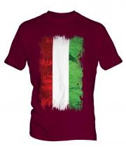 Hungary Grunge Flag Mens T-Shirt