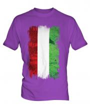 Hungary Grunge Flag Mens T-Shirt
