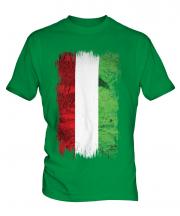 Hungary Grunge Flag Mens T-Shirt