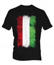 Hungary Grunge Flag Mens T-Shirt