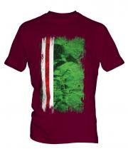 Ichkeria Grunge Flag Mens T-Shirt
